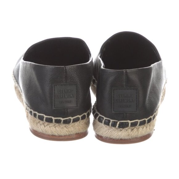 Opening Ceremony Black Leather Espadrilles - Picture 10 of 10